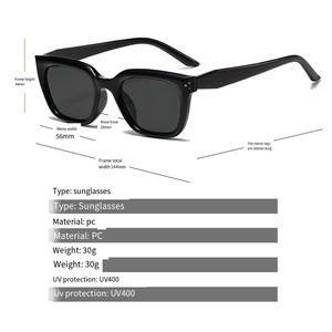 Haute qualité unisexe Uv400 Rectangle lunettes de soleil hommes rétro mode <span class=keywords><strong>marque</strong></span> de luxe nuances Logo personnalisé concepteur femmes lunettes de soleil - Product Image 4