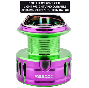 <span class=keywords><strong>Moulinet</strong></span> de pêche à la ligne en métal coloré arc-en-ciel série RB, <span class=keywords><strong>moulinet</strong></span> de pêche en mer à longue portée - Product Image 3