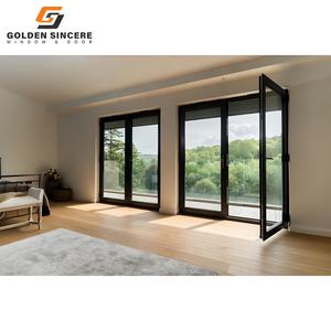 Puerta abatible de aluminio de nuevo estilo GS para protección contra la lluvia - Product Image 1