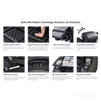 Sofa Recliner Elektrik Kulit Asli Modern dengan Kursi Busa Memori Rangka Kayu - Set Sofa Ruang Tamu 1+2+3