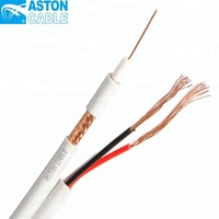 2025 câble de vidéosurveillance Aston 3 + 1/ 4 + 1 3 en 1 4 en 1 câble siamois RG59 pour caméra de vidéosurveillance Hikivision