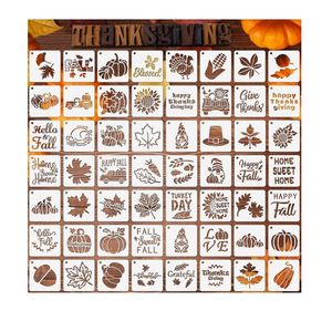 ชุดลายฉลุสำหรับฤดูใบไม้ร่วงขนาดเล็ก3นิ้วขนาด56แพ็คสำหรับงานประดิษฐ์ทำด้วยตัวเองเครื่องประดับไม้ผ้าตกแต่งหน้าต่างสำหรับภาพวาด - Product Image 1