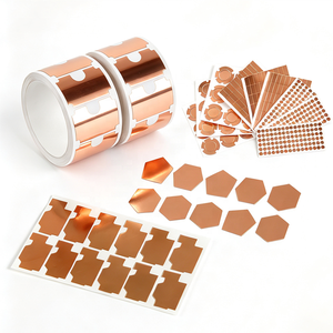 Square Die Cut Conductive Copper Foil Sticker With Self Adhesive Backing For Emi Shielding And Electrical Grounding - Product Image 3