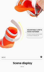 कस्टम फैशन परफेक्ट आरामदायक एयरमेश आउटडोर कुत्ते चलने वाले जूते नरम और गर्म पालतू स्नीकर कुत्ते सभी मौसमों के लिए उपयुक्त - Product Image 4