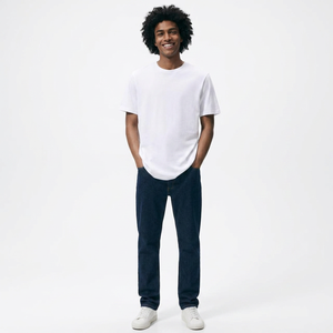 Camiseta Personalizada de Lujo para Hombre, 100% Algodón, Cuello Redondo Acordonado, de Alta Calidad y Peso Pesado, FINER - Product Image 1