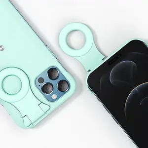 Casing Penutup Ponsel untuk Iphone 14 12 X XS 11 Pro Max, Lampu Flip Cincin untuk Huawei P30 P40