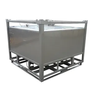 Customized UN/ISO Approve IBC Corrosion Resistance 1500L Stainless Steel Tank IBC Tank