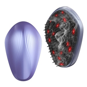 Peigne de massage vibrant électrique pour le cuir chevelu, appareil portable de relaxation de la tête et de stimulation de la croissance des cheveux avec pulvérisation d'huiles essentielles, soin capillaire à domicile - Product Image 3