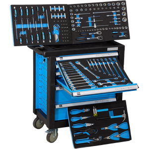 Outils de Garage en acier ensemble de chariot armoire à outils robuste d'atelier en métal de <span class=keywords><strong>coffre</strong></span> à roulettes - Product Image 1