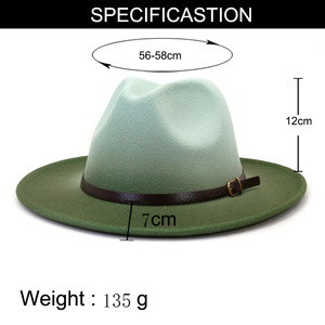 Sombrero Fedora de Fieltro 100% Lana, Nuevo 2024, de Ala Ancha, Unisex, para Viajes, Negocios, Casual, Jazz, Iglesia, Estilo Godfather, Alta Calidad - Product Image 5
