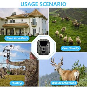 Cámara de caza inalámbrica portátil 8K 60MP WIFI HD, mini cámara de rastreo con panel solar de 3,5 W, batería recargable de 7800mAh, novedad - Product Image 6