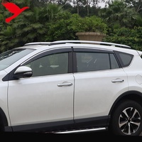 Pour Toyota RAV4 2013-2018 accessoires extérieurs de voiture fenêtre supérieure visière moulage garniture déflecteur soleil pluie garde déflecteur couverture 4PC