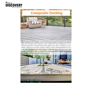 Tableros de cubierta de WPC modernos Suelo compuesto de plástico de madera hueca de fácil clic para piscina al aire libre Jardín Balcón Patio - Product Image 3