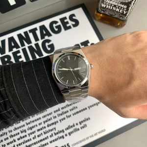 2025 nuevo reloj informal de negocios para hombres con cristal de zafiro, correa de acero inoxidable, reloj de cuarzo con manecillas luminosas - Product Image 5