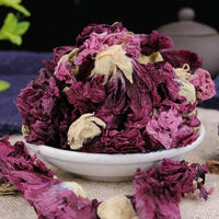 Vente en gros à bon prix de fleurs séchées pour le thé : pivoine/violet/armoise/amarante globe/lotus, herbes séchées avec étiquette privée