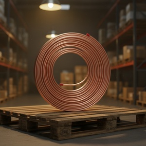 Copper Alloy Pancake Coil <b>Pipe</b> Flexible Tube with Bending for <b>Air</b> <b>Conditioning</b> 0.6-0.8mm Thickness - Product Image 5