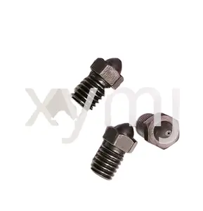 Disesuaikan 0.25Mm 0.4Mm 0.6Mm 0.8Mm Presisi Tekanan Tinggi Tungsten Carbide 3d Printer Nozzle