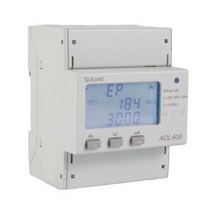 มิเตอร์วัดพลังงานไฟฟ้าสามเฟส Acrel ADL400 แบบติดตั้งบนราง DIN 3x230/400V 3x10(80)A RS485 Modbus-RTU มิเตอร์อัจฉริยะแบบหลายอัตราค่าบริการ - Product Image 4