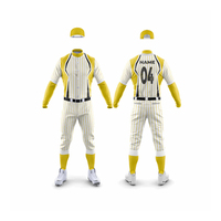 Ensembles d'uniformes de baseball unisexes de haute qualité à manches courtes, imprimés, 100 % polyester, respirants et à séchage rapide