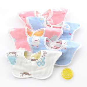 Baberos de muselina personalizados para bebé, Baberos de gasa de algodón de 6 capas, Baberos de muselina para bebé, venta al por mayor - Product Image 3