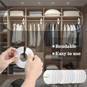 Separadores de Tallas de Ropa Redondos de Plástico, Impresos por Ambos Lados, Etiquetas de Talla para Colgar en el Armario, para Ropa de Bebés y Niños Pequeños - Product Image 1