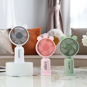 Ranguo Portable USB Desk Fan with UV Printed Custom Logo Strong Wind & Long Lasting for Summer Promotions & Corporate Gifts