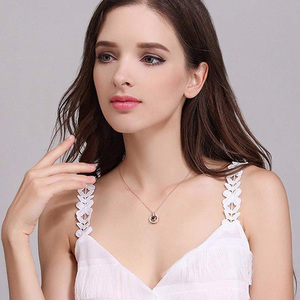 S925 de plata de oro rosa 100 idiomas <span class=keywords><strong>te</strong></span> amo proyección colgante collar - Product Image 6