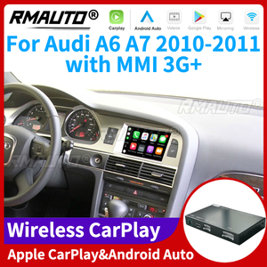 RMAUTO ระบบไร้สาย Apple CarPlay MMI 3G สำหรับ Audi A6 A7 ปี 2010-2011 รองรับ Android Auto Mirror Link AirPlay ภาพกล้องถอยหลัง Car Play - Product Image 1