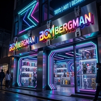 Letrero con Logotipo Iluminado LED RGB Personalizado, Letras de Canal 3D Iluminadas para la Marca Empresarial
