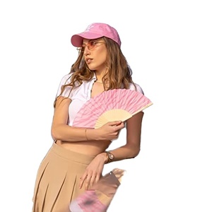 Éventail pliable en bambou écologique personnalisé, motif peint – Décoration vintage pour anniversaire, Nouvel An chinois, Halloween, fête, cadeau - Product Image 1