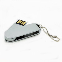 USB Flash Drive logam promosi harga terbaik disk usb putar 128MB