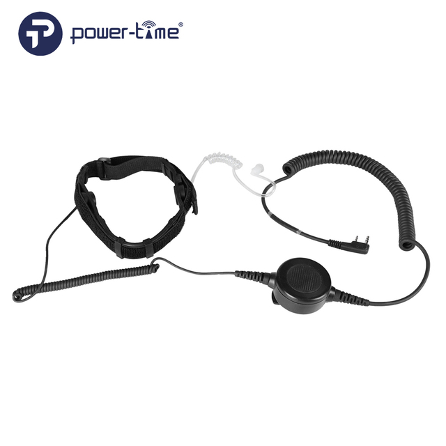 Neck Bone Conduction Earphones with Throat Microphone for Walkie Talkie Use