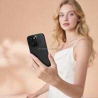 2025 nouvelle coque de téléphone en cuir véritable personnalisée pour iphone 16 Pro Max Design d'affaires avec bouton de commande de l'appareil photo