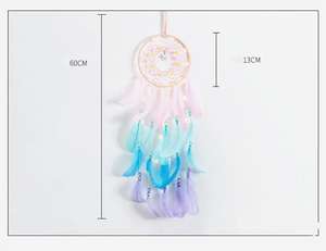 <span class=keywords><strong>Attrape</strong></span>-rêves <span class=keywords><strong>en</strong></span> coton fait à la main, décoration murale écologique, design Art déco pour fêtes de mariage ou décoration intérieure - Product Image 2