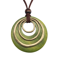 Collar de Moda al por Mayor ChuYao, Gargantilla Chapada en Oro con Cadena de Cuerda, Colgante Grande Geométrico Estilo Bohemia, Joyería Personalizada para Mujer, Regalo