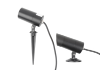Projecteur LED COB 5W pour jardin, extérieur, IP65, étanche, en aluminium, DMX, avec base noire