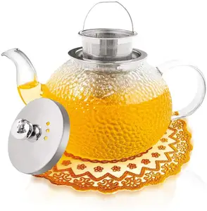 Buy Wholesale China Heat Resistant 1300ml Large Glass Teapot