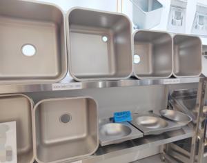 <span class=keywords><strong>Fregadero</strong></span> comercial de acero inoxidable de un solo tazón para Catering Tazón de cocina de dibujo profundo para cocina Baño - Product Image 6