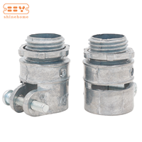Conduit flexible en zinc moulé sous pression de 1/2 pouces et raccords métalliques connecteur droit pour boîtiers électroniques et d'instruments