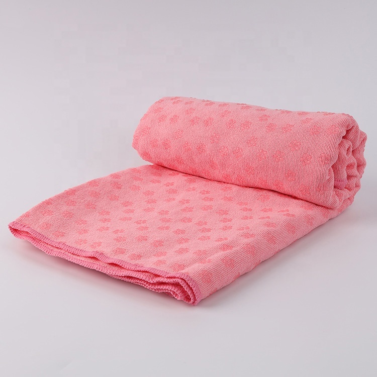 Serviette De Yoga Antidérapante 183x63cm Avec Silicone - Lavable En Machine, Idéale Pour Tapis De Yoga, Fitness Et Pilates