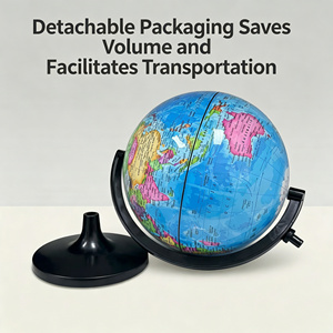 Globe terrestre rotatif géographique de haute qualité, modèle pédagogique de 6 pouces, vente en gros directe d'usine - Product Image 4