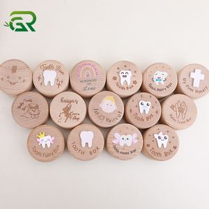 กล่องเก็บ3D ไม้บีชสำหรับเด็กหัดเดินเด็กผู้ชายเด็กผู้หญิงฟันหายของขวัญวันเกิดรูปนางฟ้าฟ. ฟัน - Product Image 2