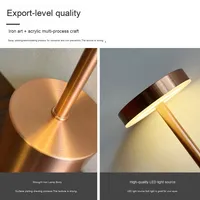 Lámpara de Mesa LED Moderna Recargable, Estilo Retro, para Comedor, Ambiente de Restaurante, Puesto al Aire Libre, Uso Doméstico