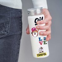 Autocollants néon cool personnalisés avec logo, écologiques, imperméables, en vinyle, pour récompenses scolaires, skateboards, scrapbooking, cadeaux promotionnels