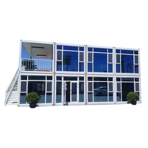 Bureau conteneurisé personnalisé, design industriel rectangulaire, épaisseur standard, bâtiment modulaire emballé - Product Image 1