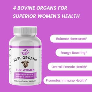Cápsulas de Órganos de Res Alimentada con Pasto, Marca Privada OEM, Suplemento para Mujeres, Corazón, Riñón y Hígado de Res, Apoya el Equilibrio Hormonal - Product Image 3
