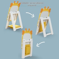 Tableau magnétique effaçable en plastique pour enfants, support d'écriture et tableau blanc pour la maison et la maternelle