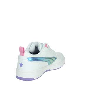 Puma Girls' Sneakers <b>White</b> 39 Iridescent Stripe <b>Casual</b> Wear - Product Image 3