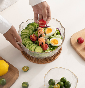 Ensemble <span class=keywords><strong>de</strong></span> bols à <span class=keywords><strong>fruits</strong></span> pour salade en verre cristal <span class=keywords><strong>de</strong></span> forme irrégulière moderne bols <span class=keywords><strong>de</strong></span> service <span class=keywords><strong>de</strong></span> stockage <span class=keywords><strong>de</strong></span> cuisine artisanaux pour l'affichage <span class=keywords><strong>de</strong></span> comptoir - Product Image 5