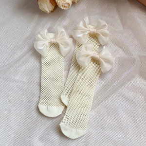 Chaussettes pour bébé style princesse coréenne, en maille respirante et <span class=keywords><strong>fine</strong></span>, avec nœud mignon, collection Printemps-Été, modèle 'Baby Hole', à coupe ample - Product Image 5